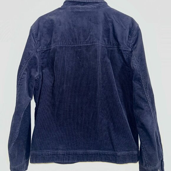 BANANA REPUBLIC Men's Corduroy Trucker Jacket - Navy Blue MEDIUM - Picture 2 of 5